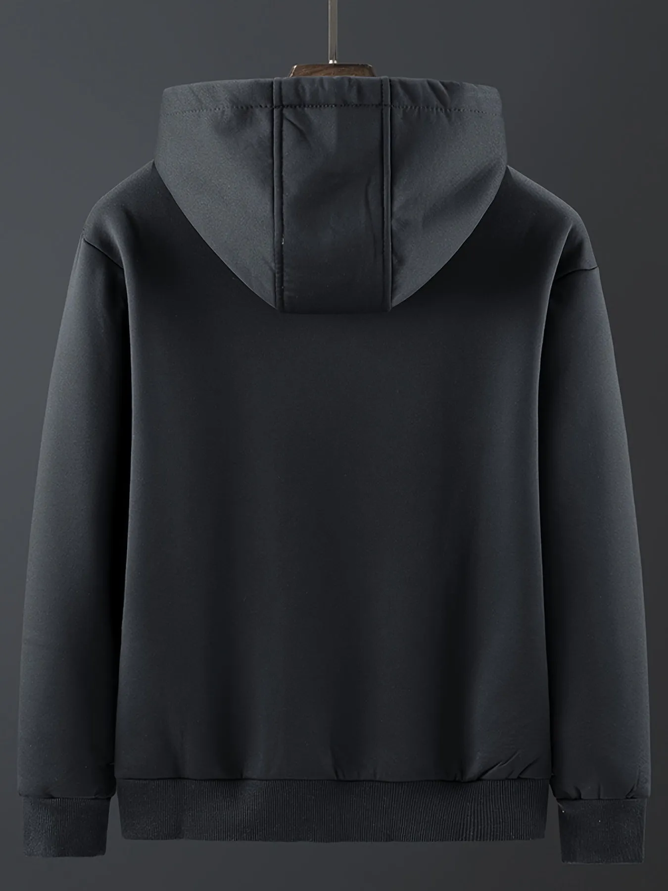 Riolio Men's Winter Sherpa Lined Hoodie Zip Up Sweatshirt Warm Jacket