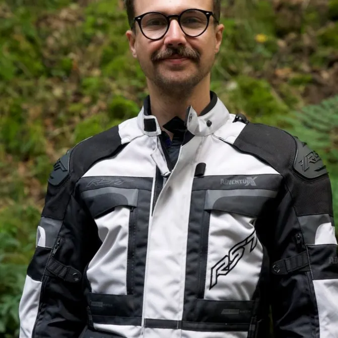 RST Pro Series Adventure-X CE Textile Jacket Silver / Black