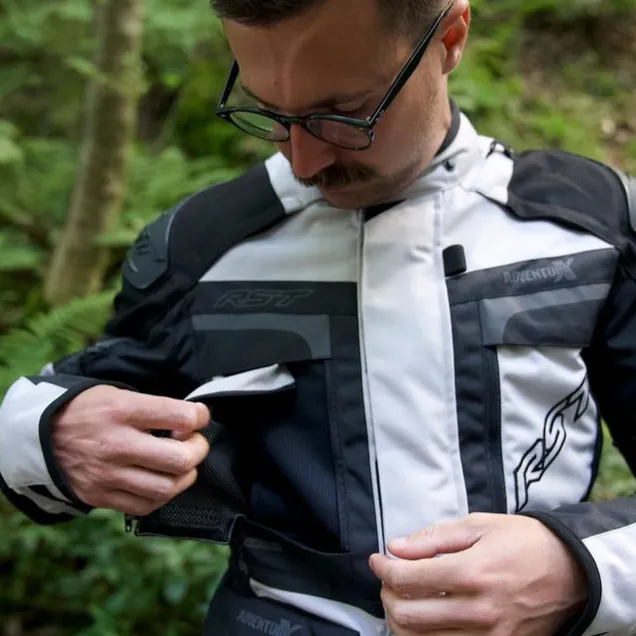 RST Pro Series Adventure-X CE Textile Jacket Silver / Black