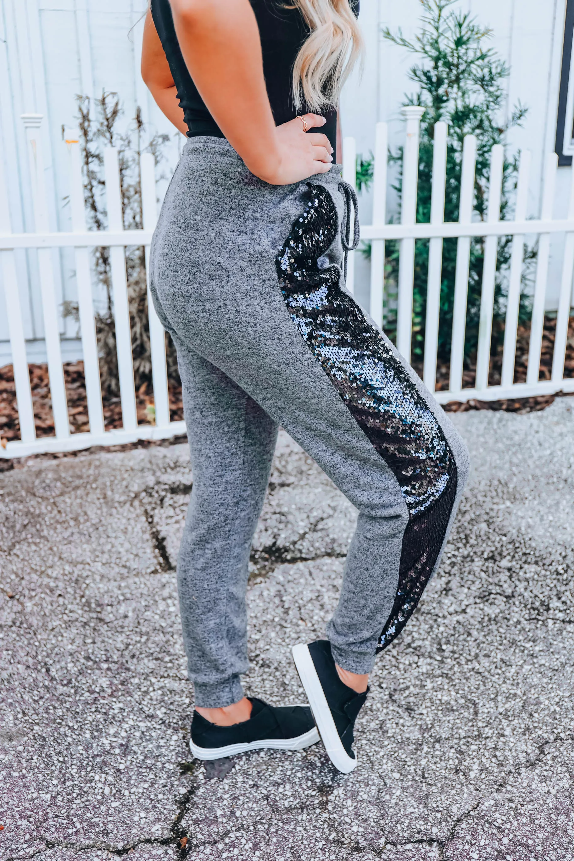 Sparkle On Sequin Joggers