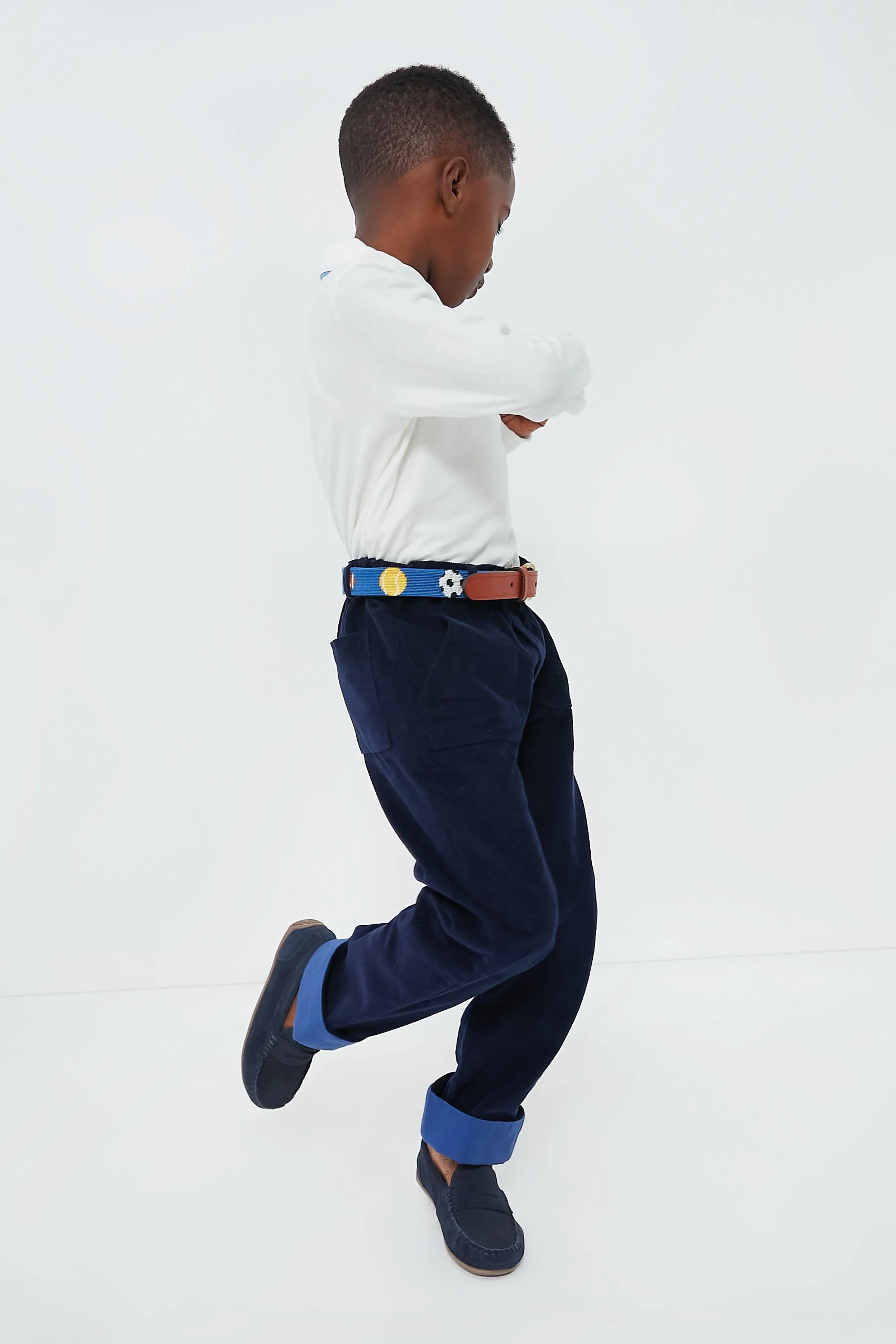 Sports Needlepoint Childrens Belt