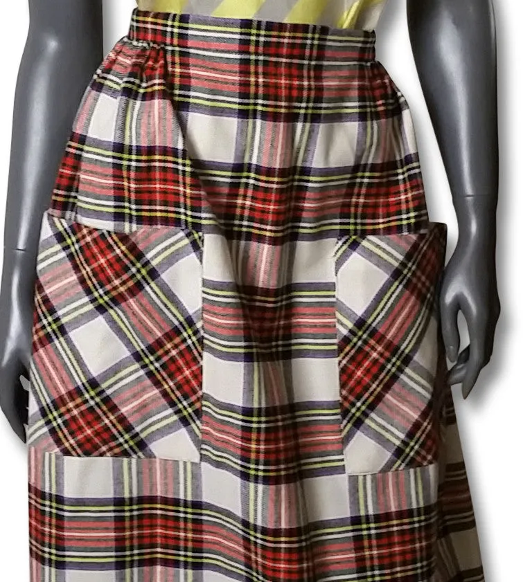 Stewart Dress Tartan Maxi Skirt, 1970s