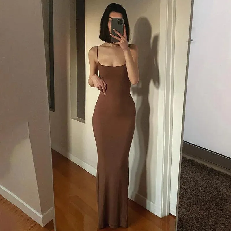 Y2k Sexy Bodycon Long Dress: Elegant Summer Evening Wear