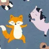 Zen Friends Print Wraparound Babygrow