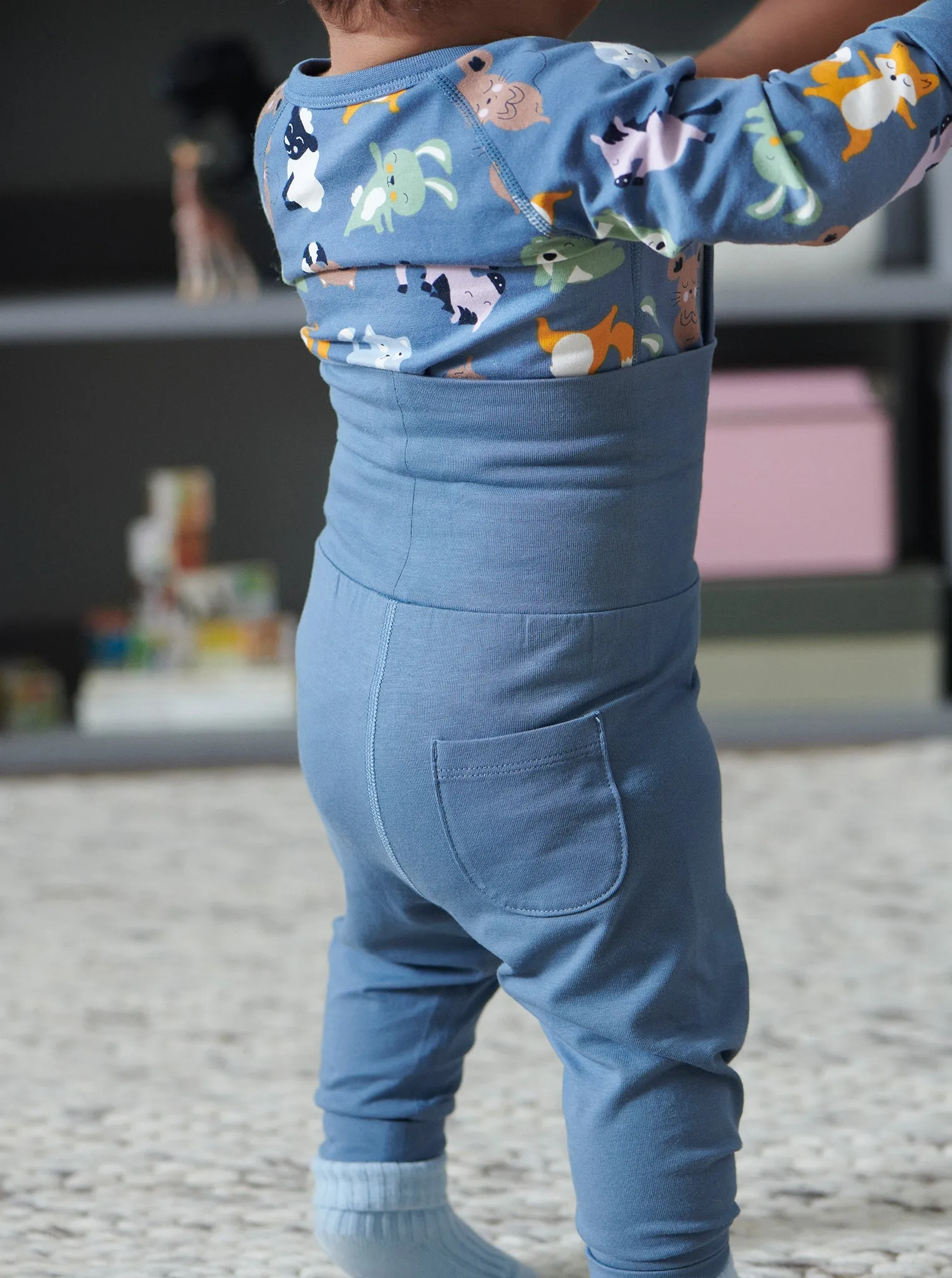 Zen Friends Print Wraparound Babygrow
